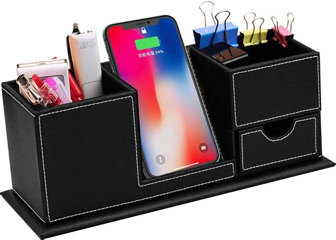 desktop phone charger and organizer.